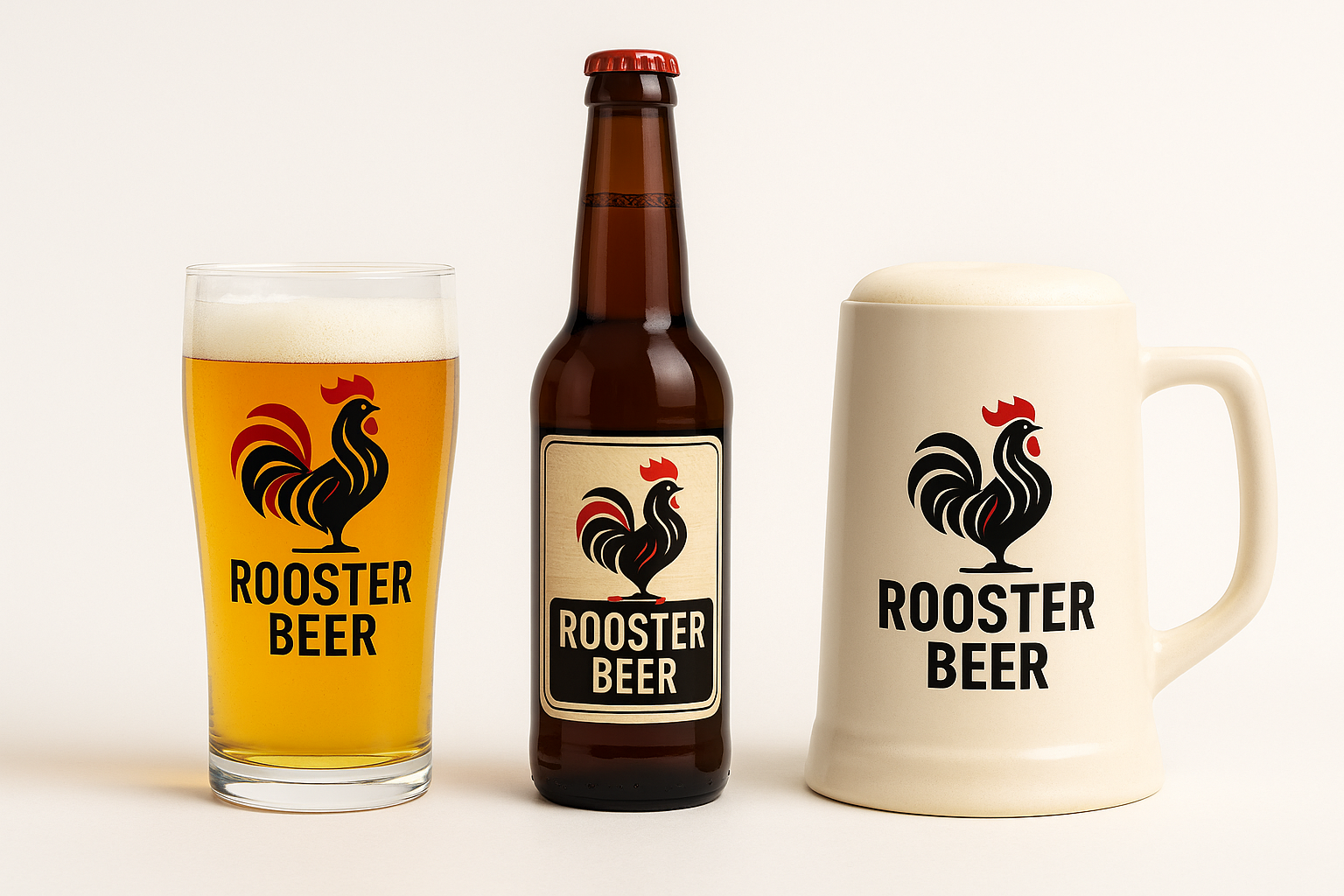 Beer mug — Rooster Beer